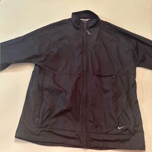 Nike Vintage Full-Zip Windbreaker Jacket Men’s L | Black | Retro Vent Back
